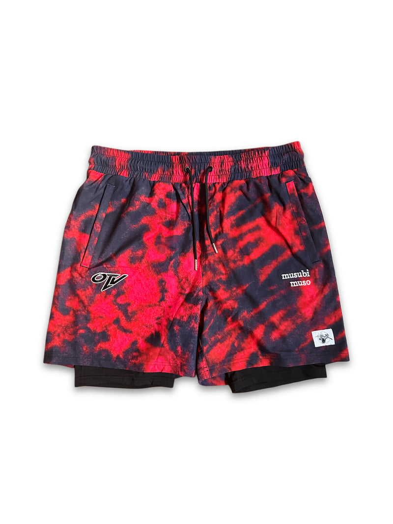 OTV × Musubi Muso Shorts — Red Wash