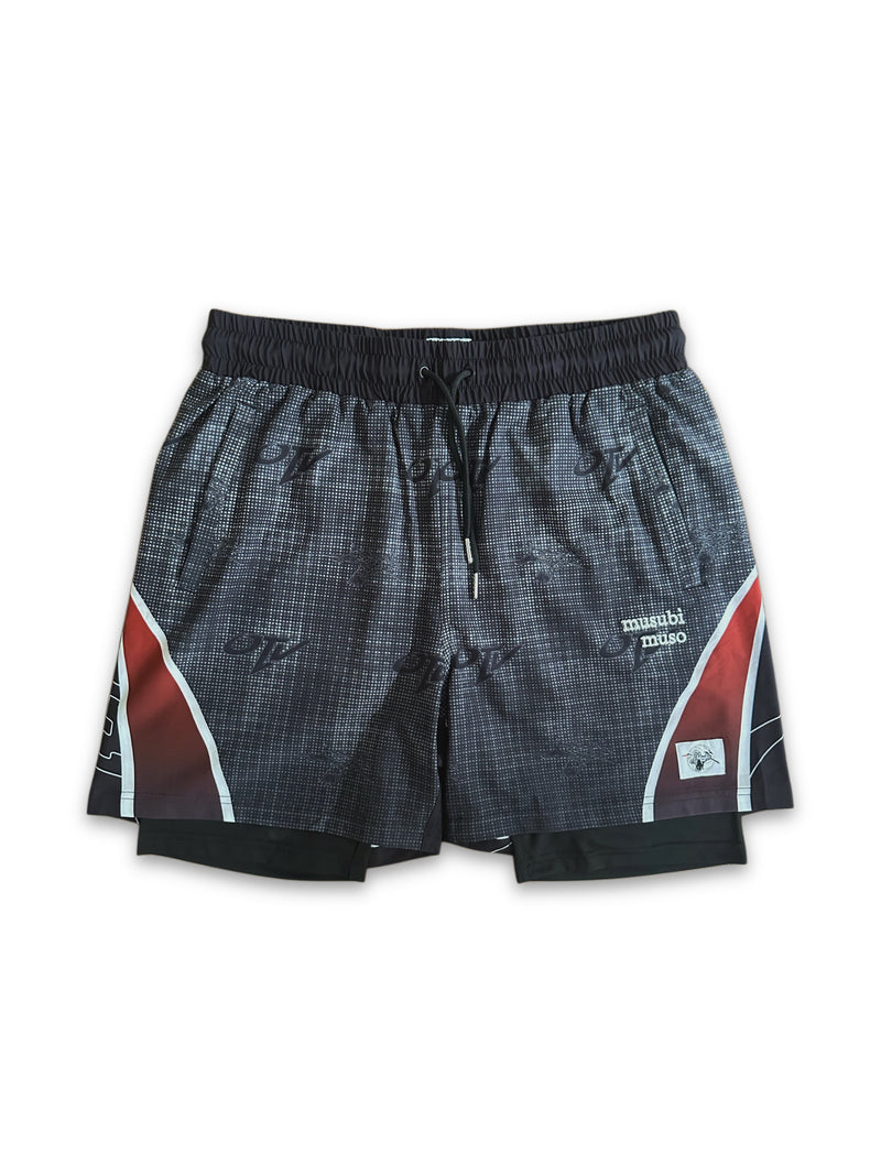 OTV × Musubi Muso Shorts — Shadow Grid