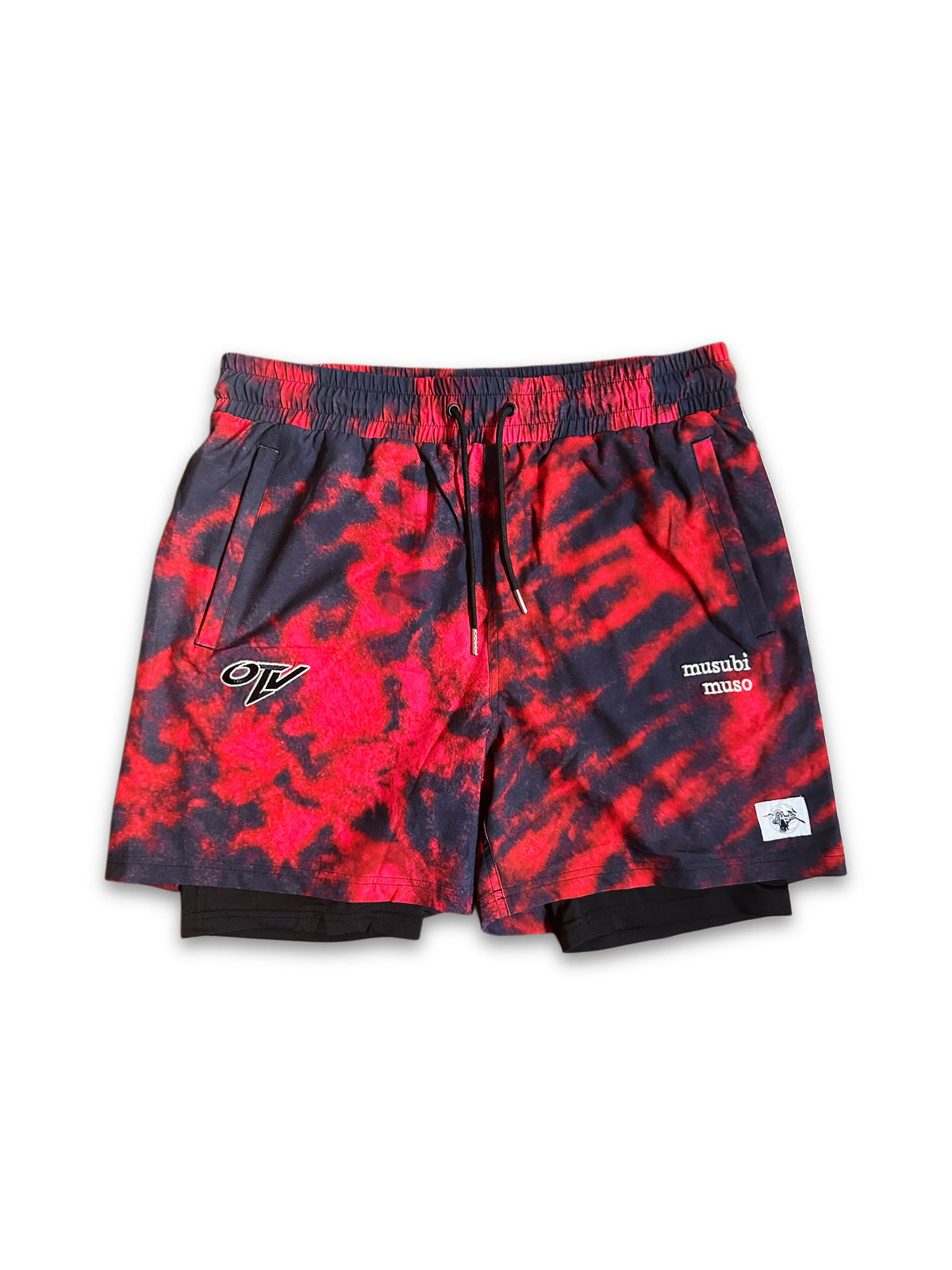 OTV × Musubi Muso Volleyball Shorts — Red