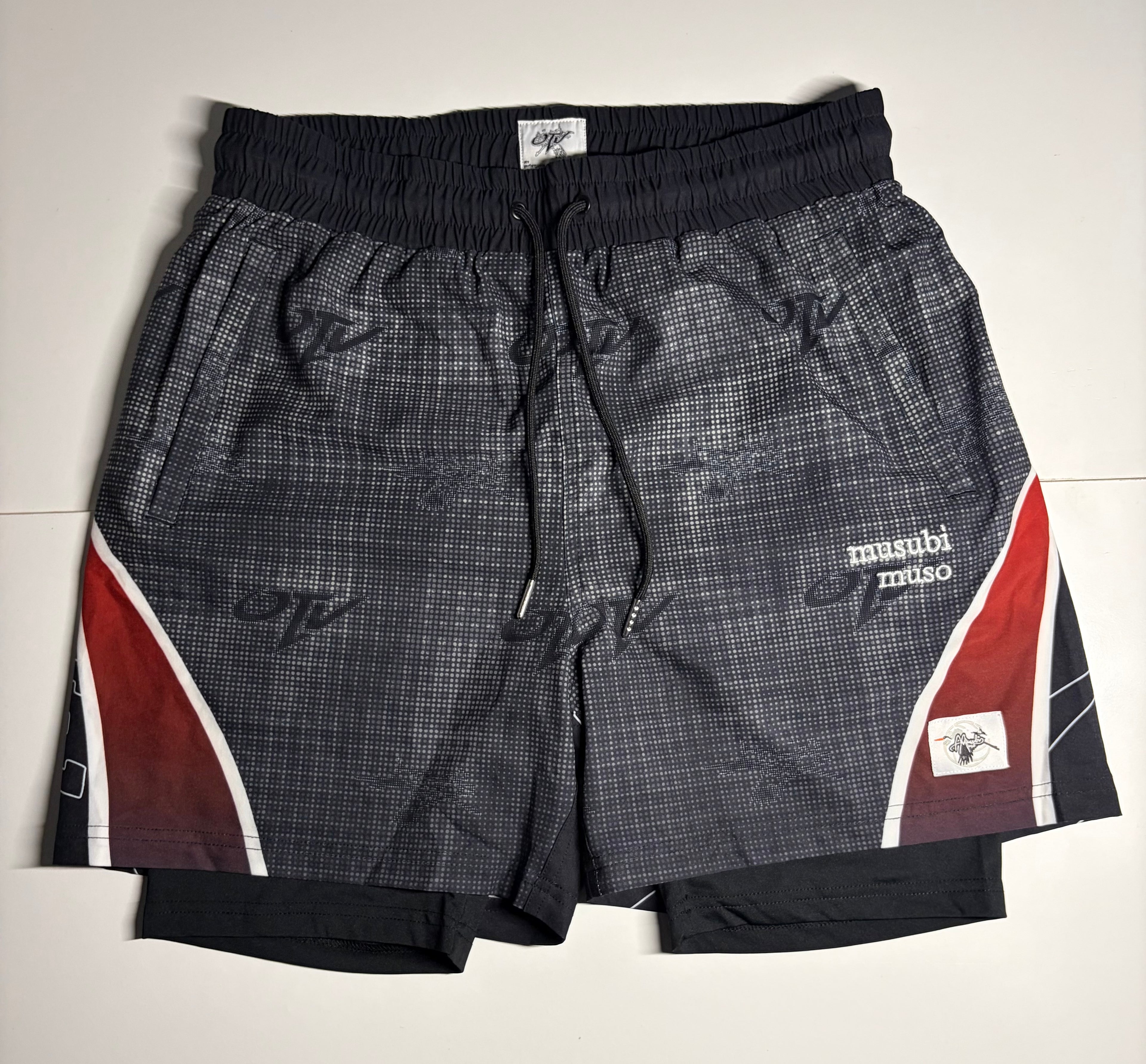 OTV × Musubi Muso Shorts — Shadow Grid