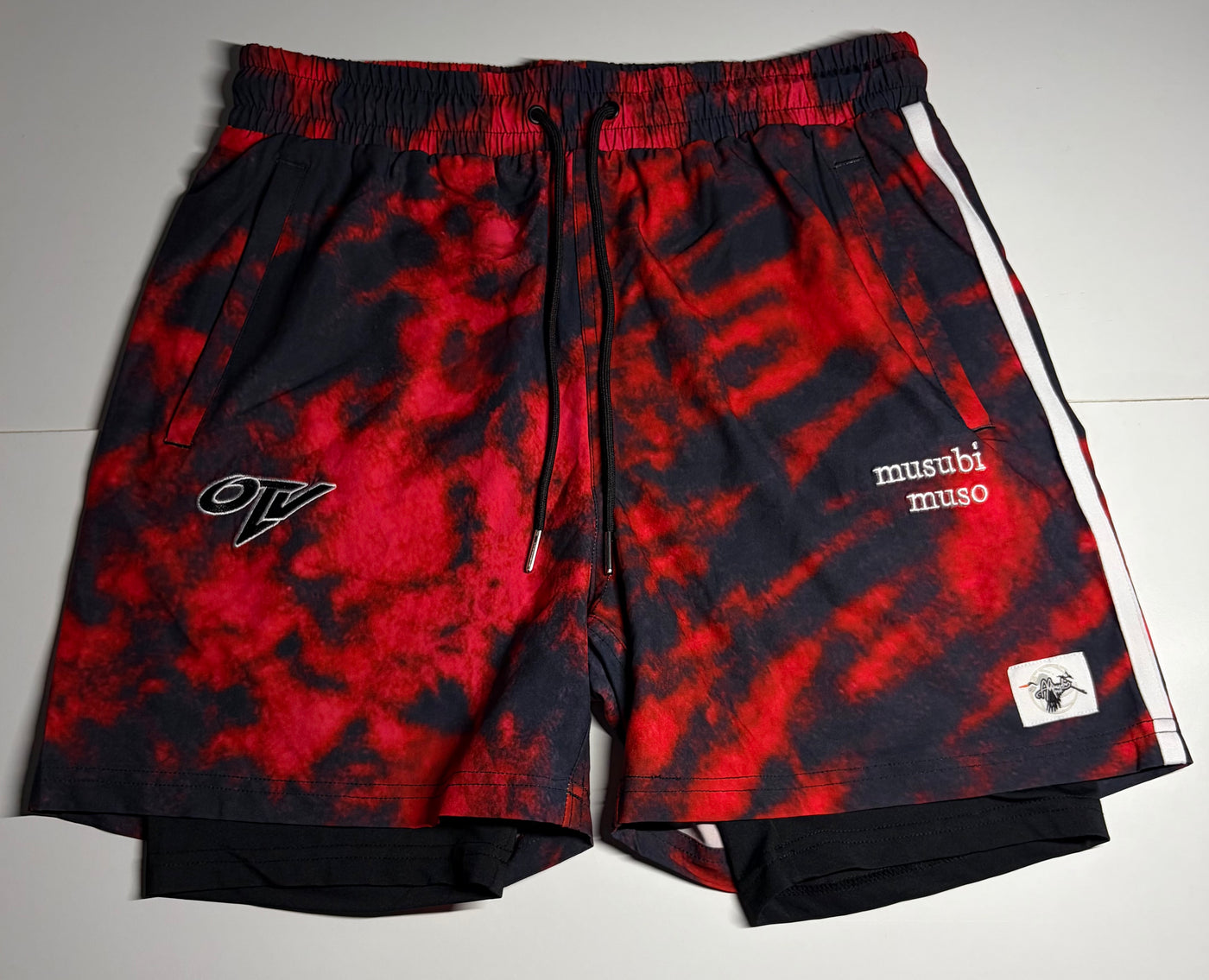 OTV × Musubi Muso Shorts — Red Wash