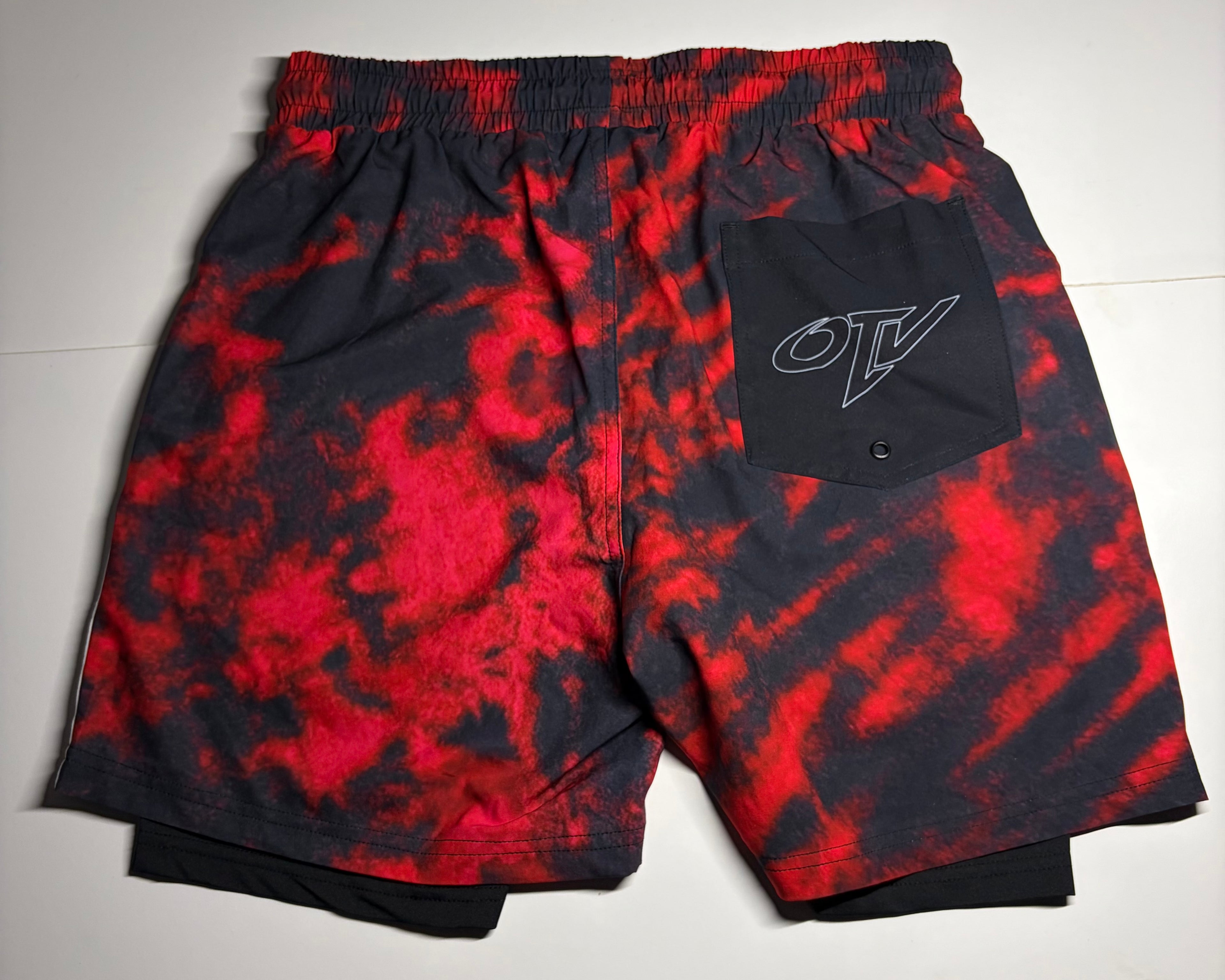 OTV × Musubi Muso Shorts — Red Wash